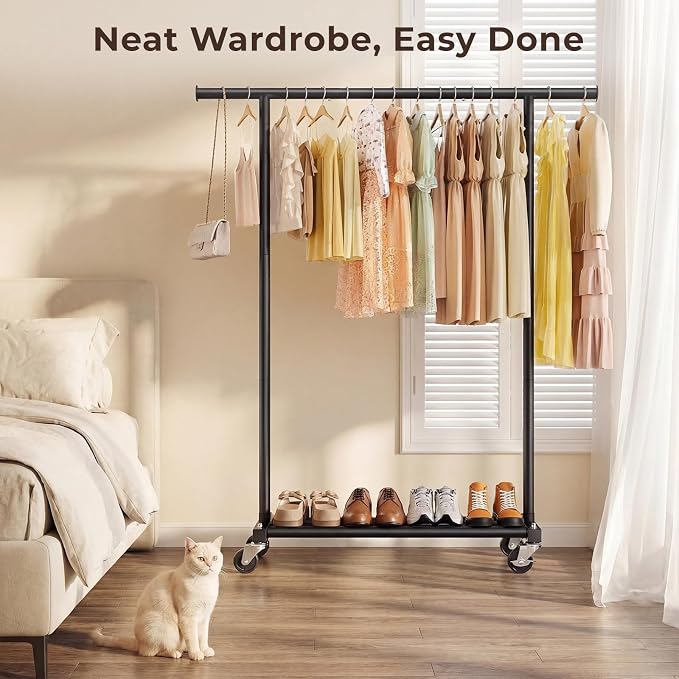 Clothing Rack for Hanging Clothes, Metal Garment Hanger Rack - Image 8