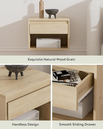 Floating Nightstand, Wall Mounted Bedside Table - Image 4