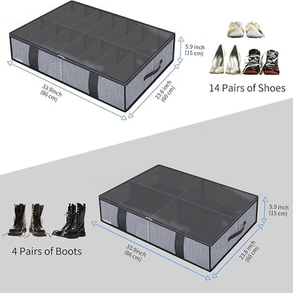 Onlyeasy Under Bed Shoe Storage Organizers - Image 2