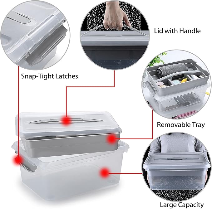 BTSKY Stack & Carry Box, Art Craft Supplies - Image 5