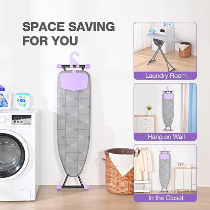 APEXCHASER Ironing Board with Iron Rest, Compact and Space Saver Iron Board - Image 6