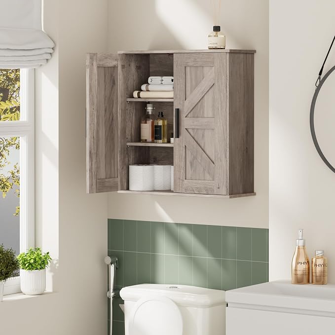 Homleke Bathroom Wall Cabinet, Medicine Cabinet - Image 2