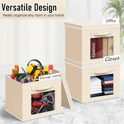 Threehoney 10 Pcs Fabric Storage Cubes - Image 4