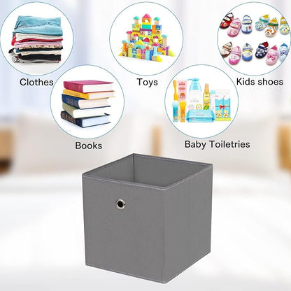 Fabric Cubes Storage Containers, 11 Inch Cloth Storage Cube Foldable Storage - Image 3