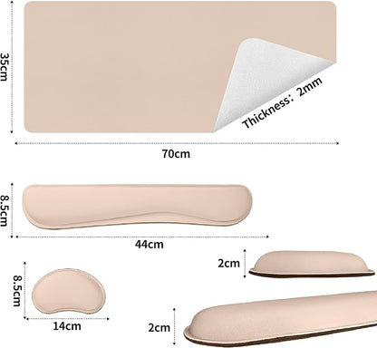 Bloss Leather Desk Pad and Keyboard Wrist Rest, Large Mouse Pad + Keyboard - Image 5