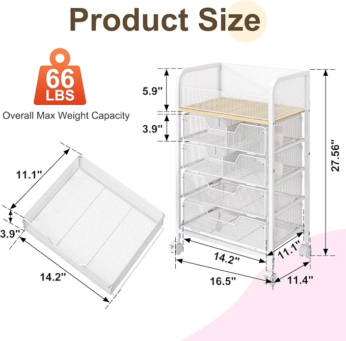 5-Tier Craft Organizer Cart - Image 9