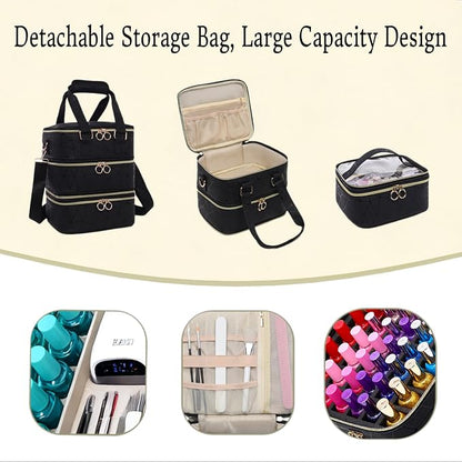 3 Layers Nail Polish Organizer Bag - Image 4