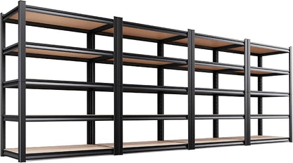 4 Pack Garage Shelving Heavy Duty Storage Shelves, Metal Adjustable Shelving by AOAORGG