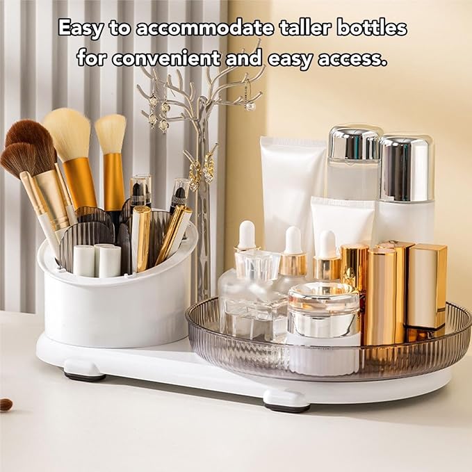 Jewelry Stand Holder Organizer Makeup Brush Organizer 360 Degree Rotatable - Image 3