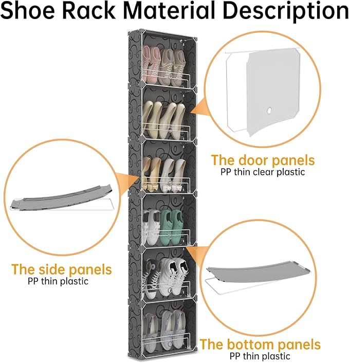 MAGINELS 6 Tier Shoe Rack Organizer - Image 7
