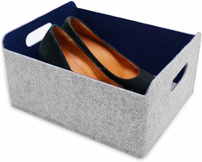 Welaxy storage baskets Felt Foldable Cube bin Shelf Bins Organizer Felt box - Image 7