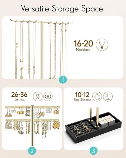 Vlando 2 Tier Jewelry Stand Organizer - Image 3
