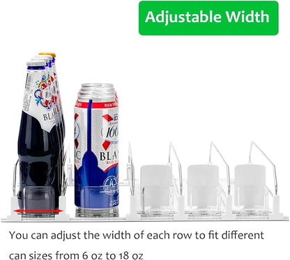 RULA Drink Organizer for Fridge, Self-Pushing Soda Can Dispenser for Mini - Image 3