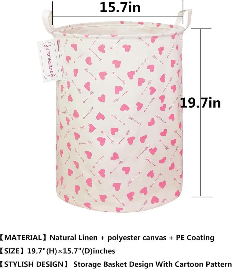 QUEENLALA Large Storage Basket, Laundry Hamper/Bathroom/Home Decor/Collapsible - Image 2
