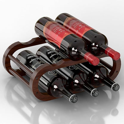 PEKER Wine Rack – Small Countertop Wine Rack & Wine Bottle Holder by Unknown