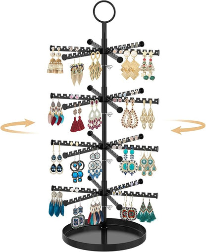 MODOWEY Rotating Earring Holder Organizer Tree Adjustable Display by MODOWEY