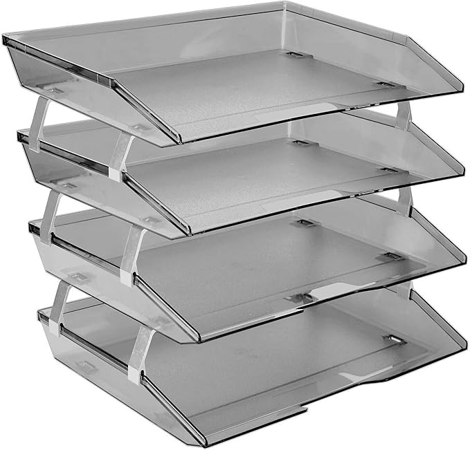 Acrimet Facility 4 Tier Letter Tray, Side Load, Letter Size/A4, Desktop File by Organizingyourlife