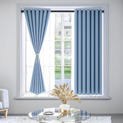AIZESI Black Spring Tension Curtain Rods 28 to 48 Inch, Adjustable Curtain Rods - Image 3