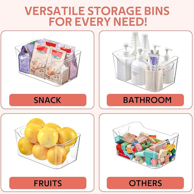 Clear Plastic Storage Bins - Image 5