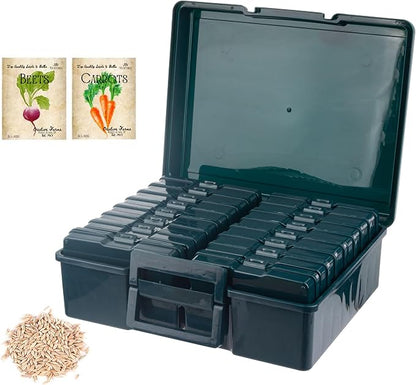 Dark Green Seed Storage Box by FindScrapblooms