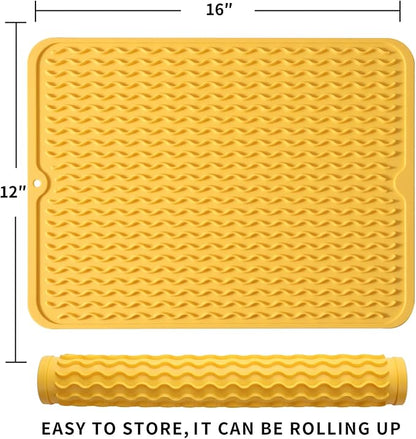 Silicone Dish Drying Mat for Multiple Usage, Easy clean, Eco-friendly, - Image 2