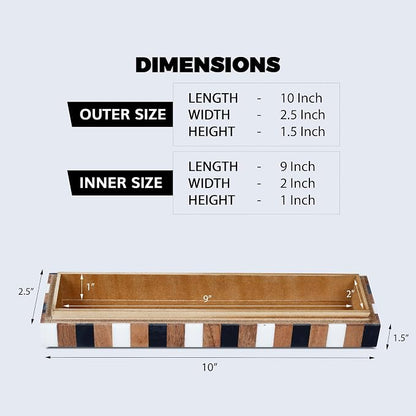 Handicrafts Home Slim Decorative Storage Box - Image 2