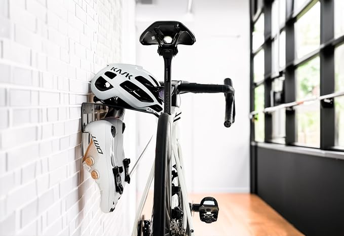 Bike Wall Mount Rack with Gear Hooks – Horizontal Bike Rack shelf- Bicycle - Image 9
