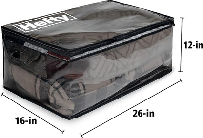 Hefty Storage Bags Extra Large Double Zipper Backpack, Heavy Duty Water - Image 5