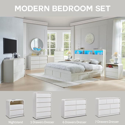 25" Tall Modern Nightstand - Image 6