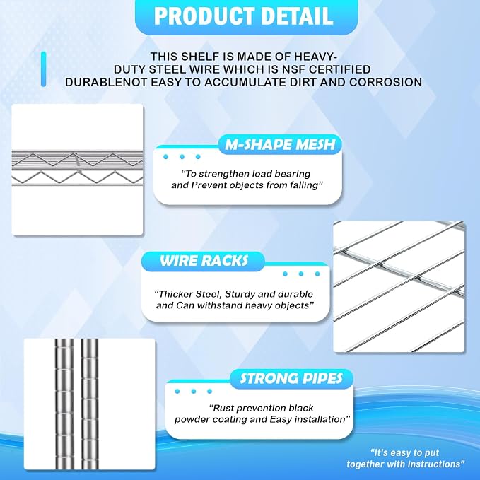 PayLessHere | 5-Tier Wire Shelf - Image 6