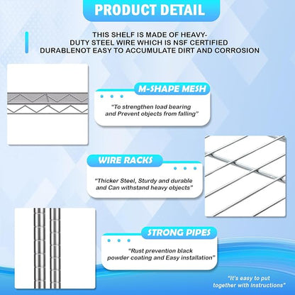 PayLessHere | 5-Tier Wire Shelf - Image 6