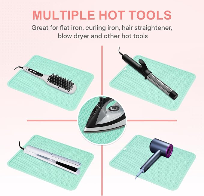 Oversize Silicone Heat Resistant Mat, Portable Travel Mat Cover - Image 5