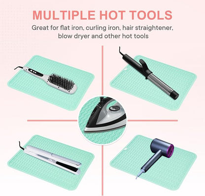 Oversize Silicone Heat Resistant Mat, Portable Travel Mat Cover - Image 5