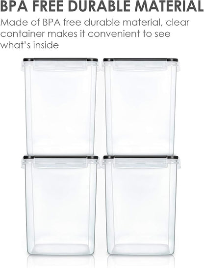 Vtopmart 4 PCS Large Food Storage Containers 5.2L / 175oz, 4 Pieces BPA Free - Image 3