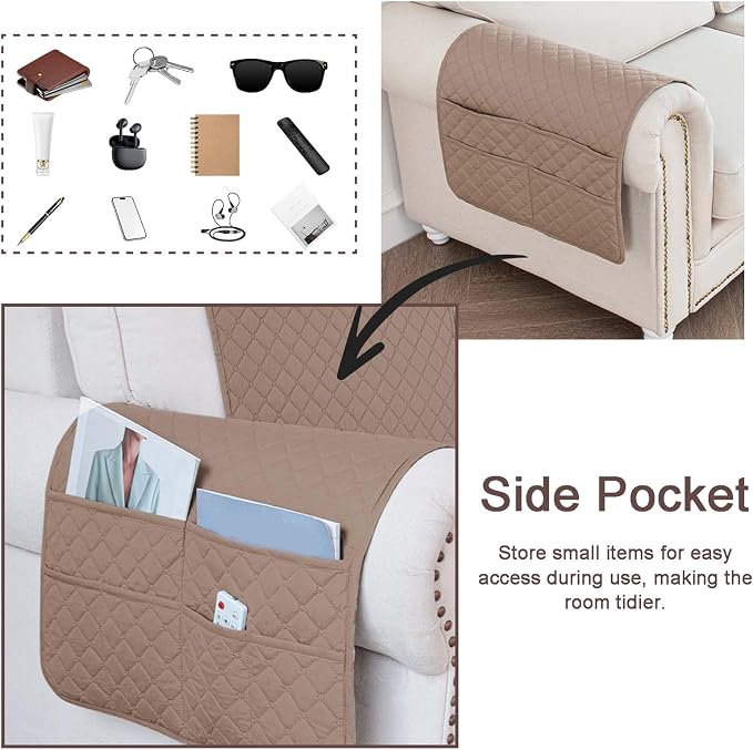 Waterproof Sofa Armrest Cover Headrest Cover - Image 5