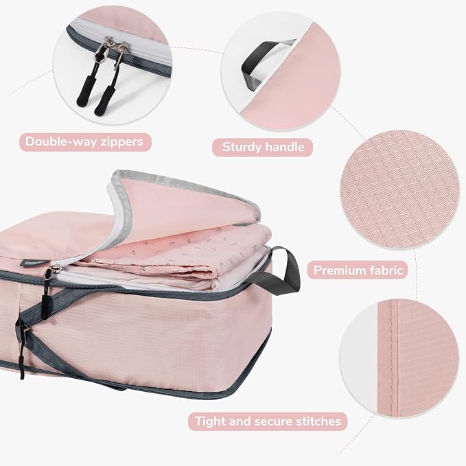 CherryNow Compression Packing Cubes, 7 Set Packing Cubes - Image 4