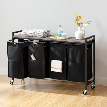 HOOBRO Laundry Sorter 4 Sections, Laundry Hamper - Image 8