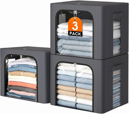 3 Pack Clothes Storage Bins by EpicTotes