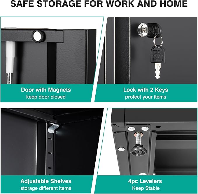 SISESOL Metal Storage Cabinet - Image 4