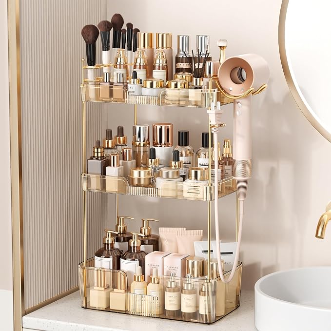 Bathroom Counter Organizer for Vanity, Makeup Organizer Countertop by Weidace