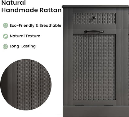 Double Tilt Out Laundry Hamper Cabinet, 10 Gallon Laundry Cabinet - Image 7
