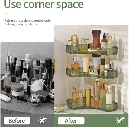 Corner Bathroom Countertop Organizer, Vanity Trays - Image 3