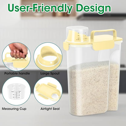 TBMax Airtight Rice Container 10 Lbs, Cereal Dispenser, Travel Pet Cat Dog Food - Image 5