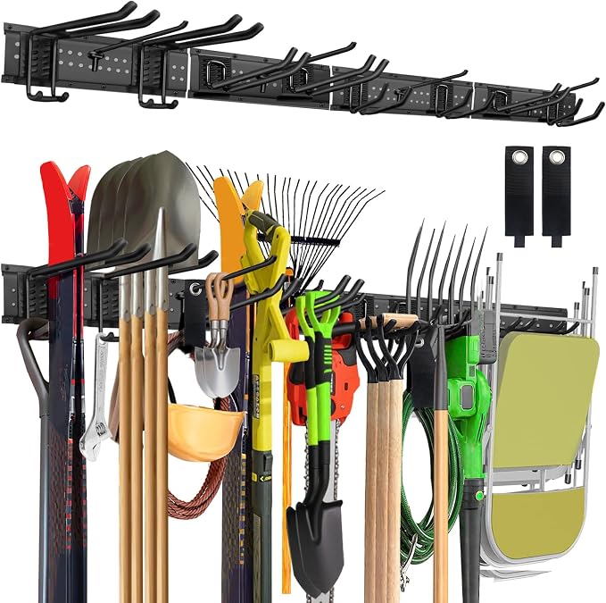 64-Inch Garage Storage Tool Organizer Wall Mount, Heavy Duty Garage by Unknown