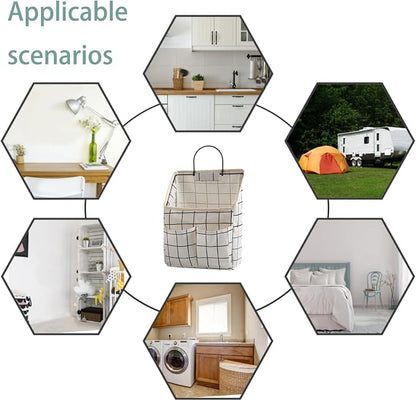 2 Pack Wall Hanging Storage Bags, Organizer - Image 4