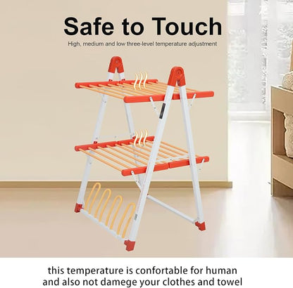 Electric Heated Clothes Drying Rack, Foldable Heated Garment Dryer - Image 6