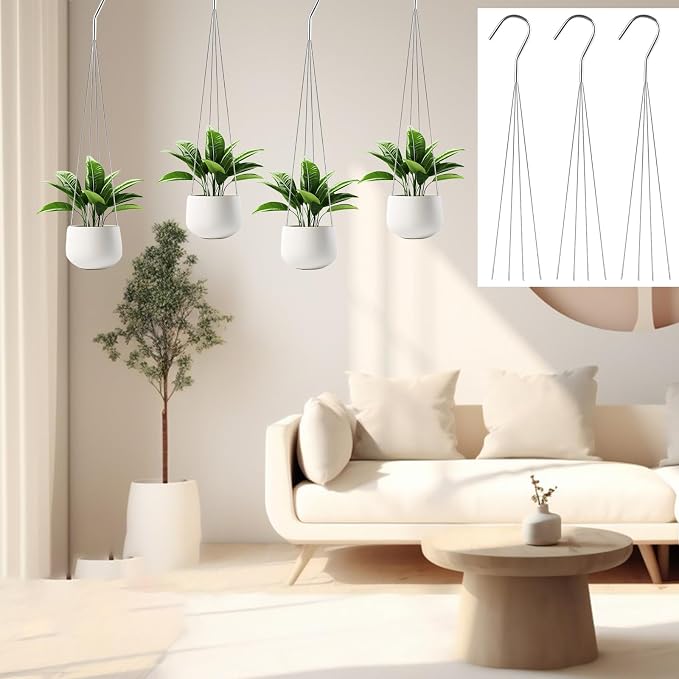 24 Inch Orchid Wire Plant Hangers - Image 4