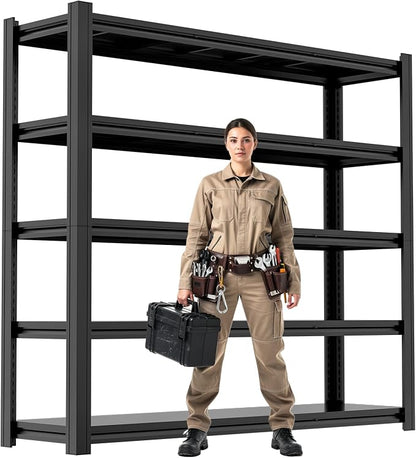 84" H Heavy Duty Metal Storage Shelving, 5000 LBS Capacity by Gomkpug