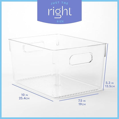 primebox Plastic Food Storage 2 Pack Clear Container Bin - Image 3