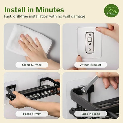 EVALAND Shower Caddy Adhesive 2-Pack - Image 4